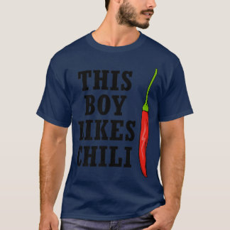 Spicy Food This Boy Likes Chili Ironic Pepper T-Shirt