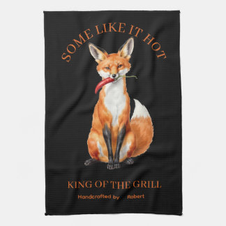 Spicy Fox Custom Rustic Kitchen Towel