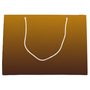 Spicy Gold Brown Ombre Large Gift Bag