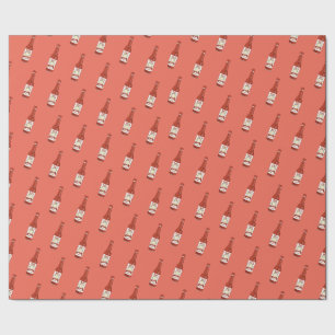 Spicy! Hot Sauce Salsa Red Wrapping Paper