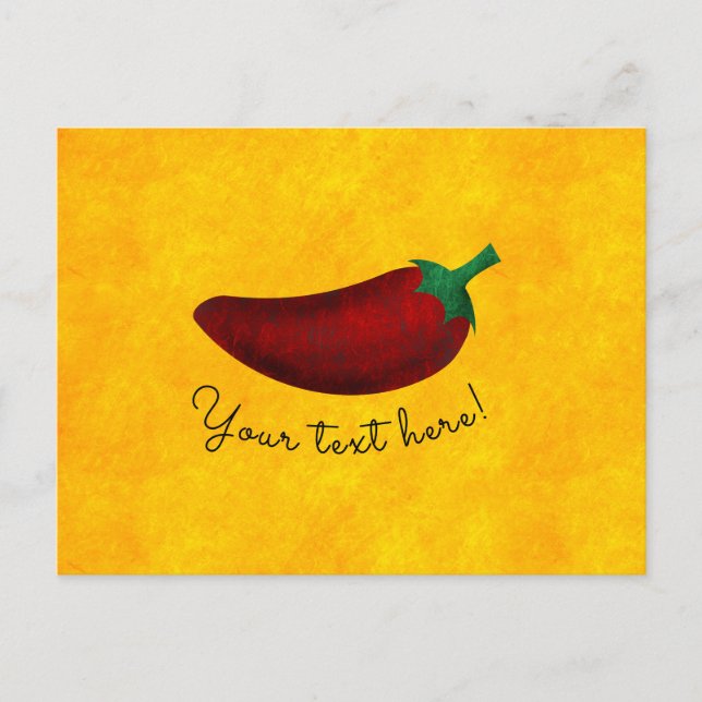 Spicy Hot Southwest Chilli Pepper Postcard (Front)