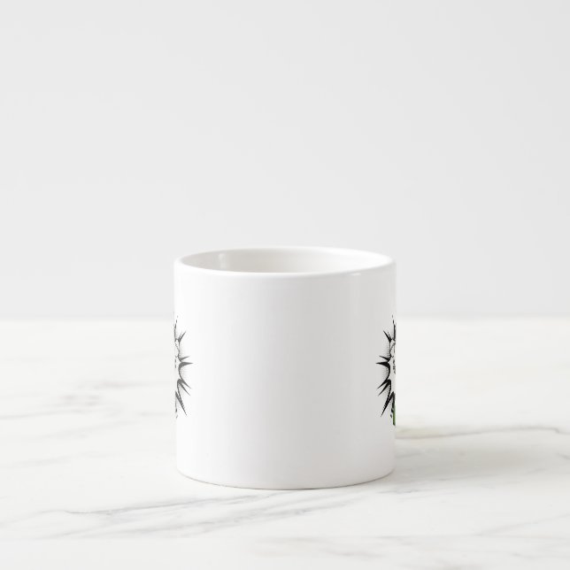 Spicy Jalapeño Fiesta Espresso Cup (Front)