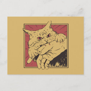 Spicy Kitten Bite Postcard