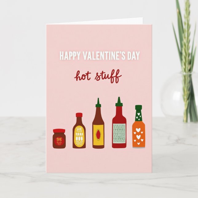 Spicy Love Valentines Day Card (Front)