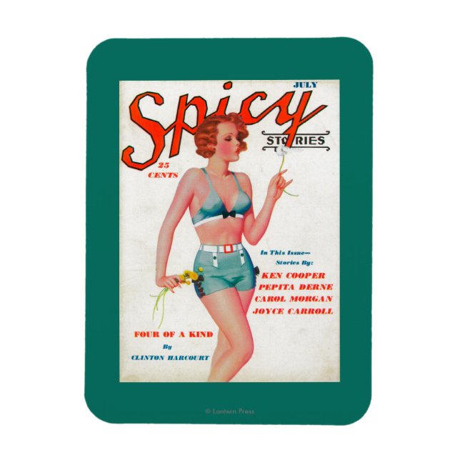 Spicy Magazine Cover Magnet (Vertical)