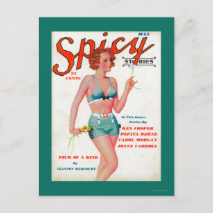 Spicy Magazine Cover Postcard