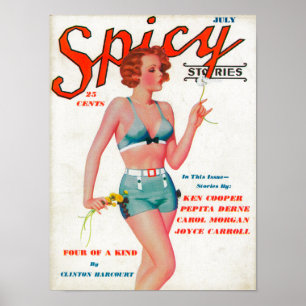 Spicy Magazine Cover Poster