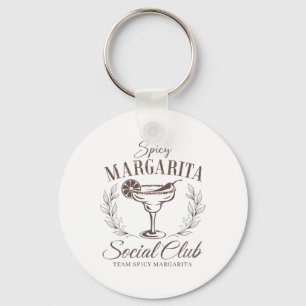 Spicy Margarita Social Club Cinco De Mayo Tail Gir Key Ring