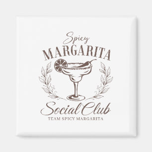 Spicy Margarita Social Club Cinco De Mayo Tail Gir Magnet
