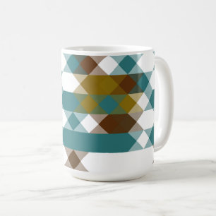 spicy mustard, faded jade, white and nutmeg coffee mug