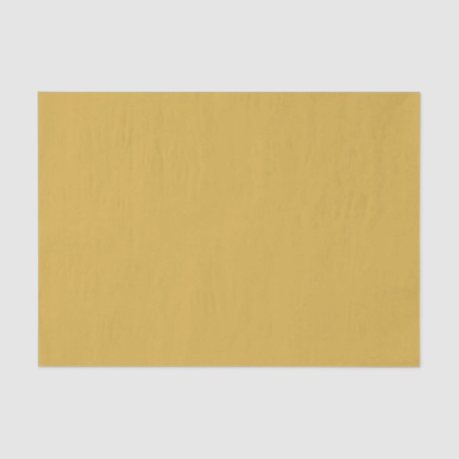 Spicy Mustard Yellow Modern Solid Colour Tissue Paper (Front)