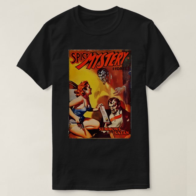 Spicy Mystery Summons For Satan T-Shirt (Design Front)