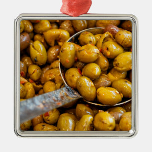 Spicy Nocellara Etnea olives Metal Ornament