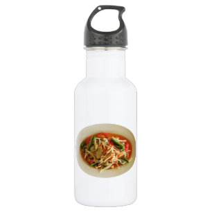 Spicy Papaya Salad [Som Tam] ... Thai Lao Food 532 Ml Water Bottle