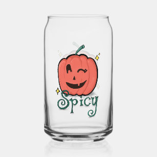 Spicy Pumpkin Spice Can Glass