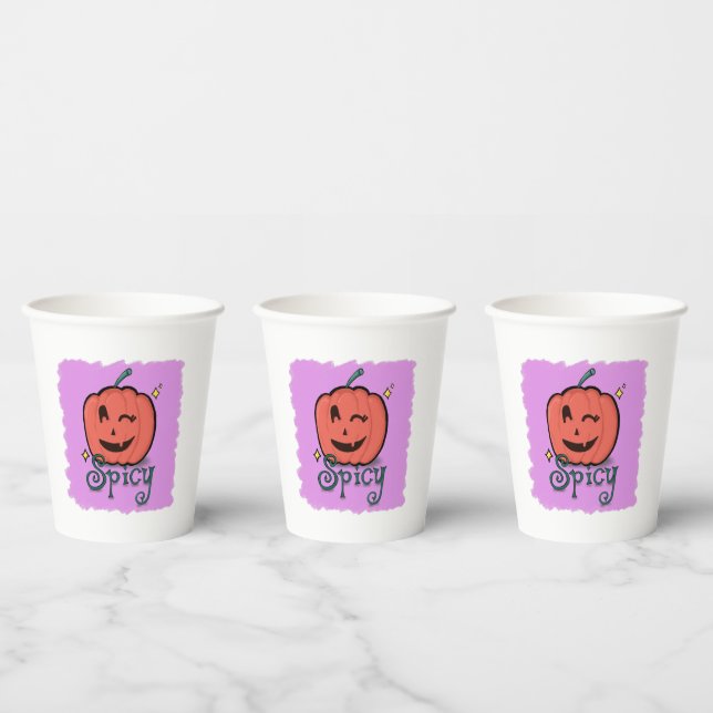 Spicy Pumpkin Spice Paper Cups (Multi)