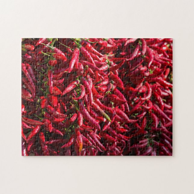 Spicy Red Chilli In The Town Of Kalocsa Jigsaw Puzzle (Horizontal)