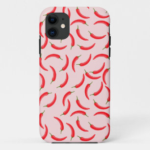 Spicy Red Chilli Pattern iPhone 11 Case