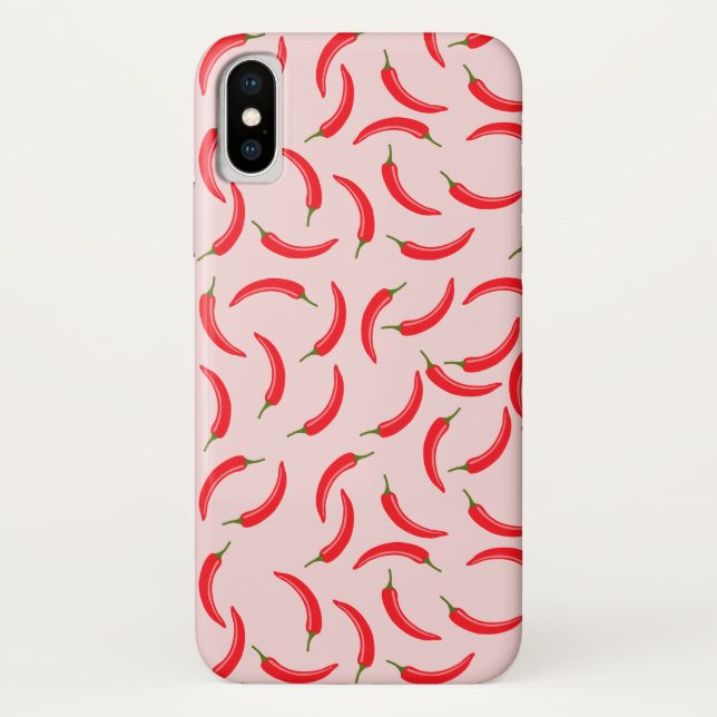 Spicy Red Chilli Pattern Case-Mate iPhone Case (Back)
