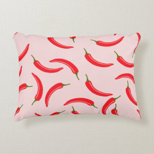 Spicy Red Chilli Pattern Decorative Cushion