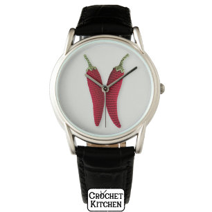 Spicy Red Minimal Crochet Jalapeno Knit Crafts   Watch