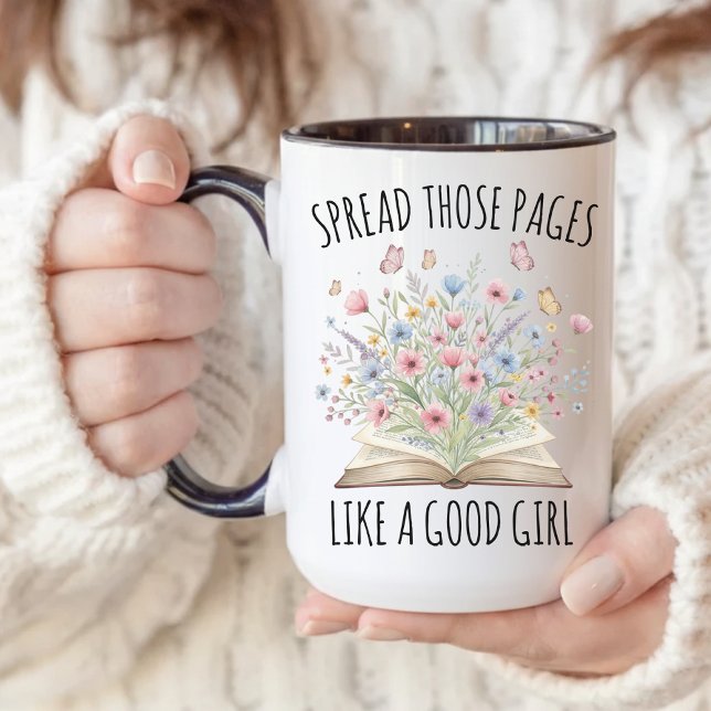 Spicy Romance Reader Mug, Funny Book Lover Gift Mug (funny reader mug, spicy reader mug, book lover gift, obscene reader cup, novel lover mug for women,)