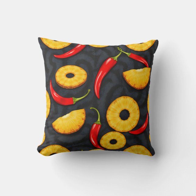 Spicy Slice - Pineapple Empire Design Cushion (Front)