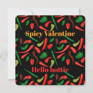 Spicy Valentine Hello Hottie red pepper gift card