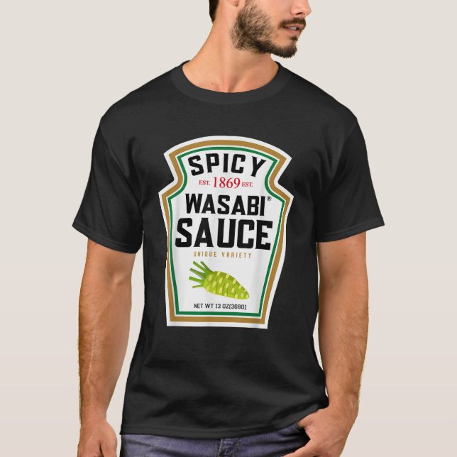 Spicy Wasabi Sauce Halloween Costume Matching Coup T-Shirt (Front)