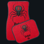 Spider 16th Birthday Car Mat<br><div class="desc">A fun 16th birthday set of car floor mats featuring a spider. Also see the matching keychain.</div>