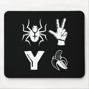 Spider 2 Y Banana Shirt Funny Football Lover Playe Mouse Pad