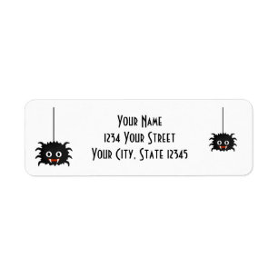 Spider Address Label Return Address Label
