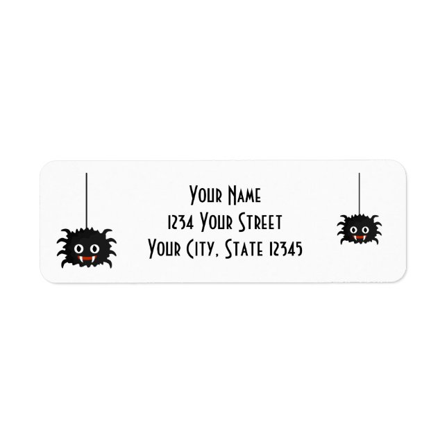Spider Address Label Return Address Label (Front)