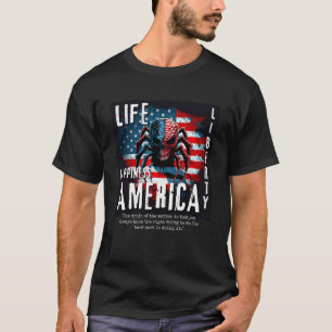 Spider American Flag Spider 4th of July Right Thin T-Shirt