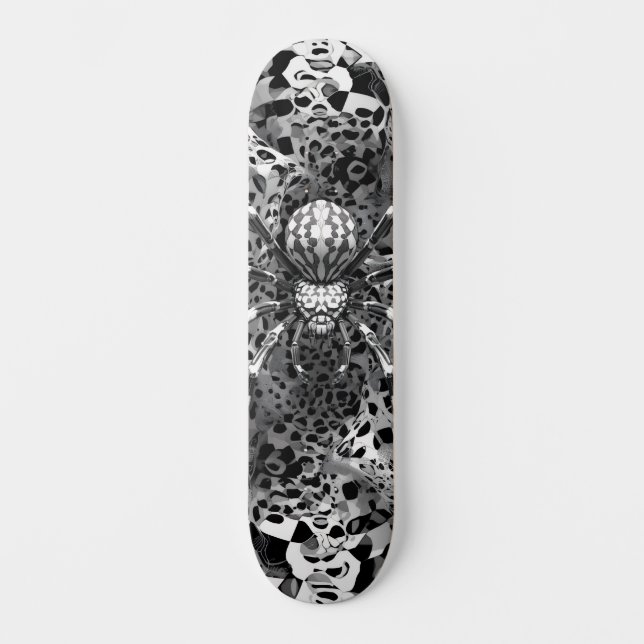Spider and Spider web Unique design skateboard (Front)