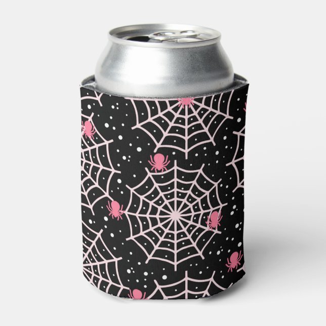 Spider and Spider Webs Can Cooler (Can Front)