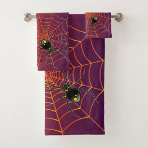 Spider and Web Bathroom Bath Towel Set