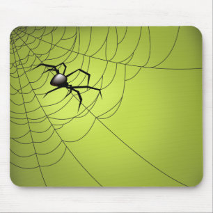 Spider and Web Mouse Pad