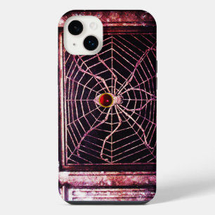 SPIDER AND WEB Red Ruby Black iPhone 14 Plus Case
