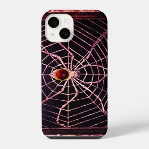 SPIDER AND WEB Red Ruby Black iPhone 14 Case