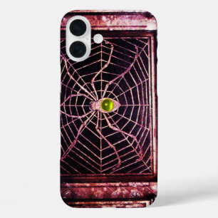 SPIDER AND WEB Yellow Topaz Black iPhone 16 Plus Case