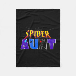Spider aunt design mother's day family birthday fleece blanket