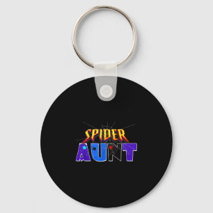 Spider aunt design mother's day family birthday key ring