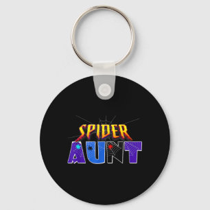 Spider Aunt Design Mothers Day Family Birthday Key Ring