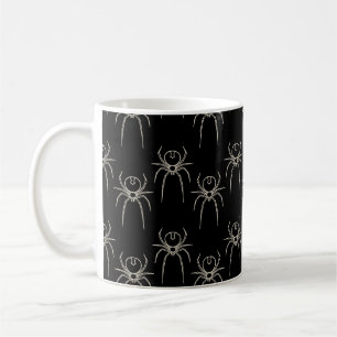 Spider - Bat Black and Bone White Coffee Mug