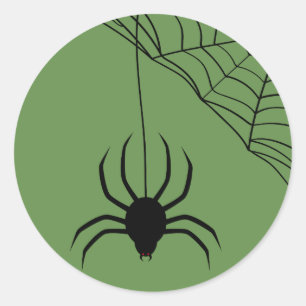 Spider Bite Classic Round Sticker