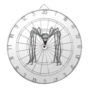 spider . black and white dartboard