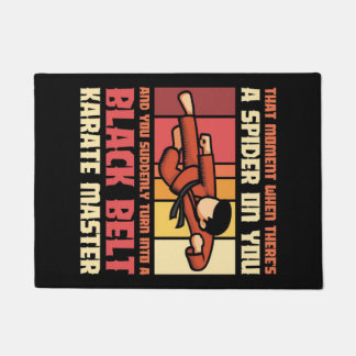 Spider Black Belt Karate Master Doormat