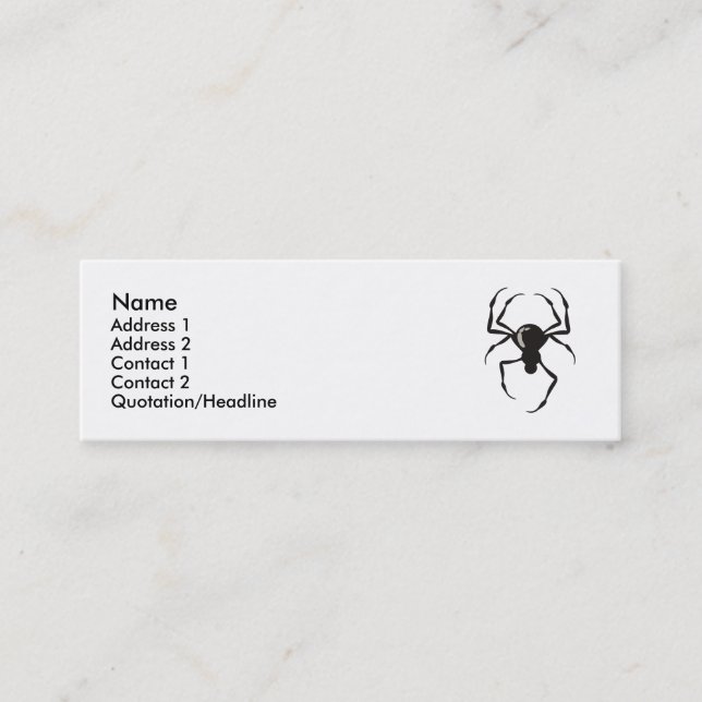Spider (Black) Profile Cards (Front)