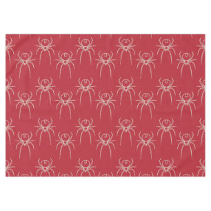 Spider - Blood Red and Bone White Tablecloth